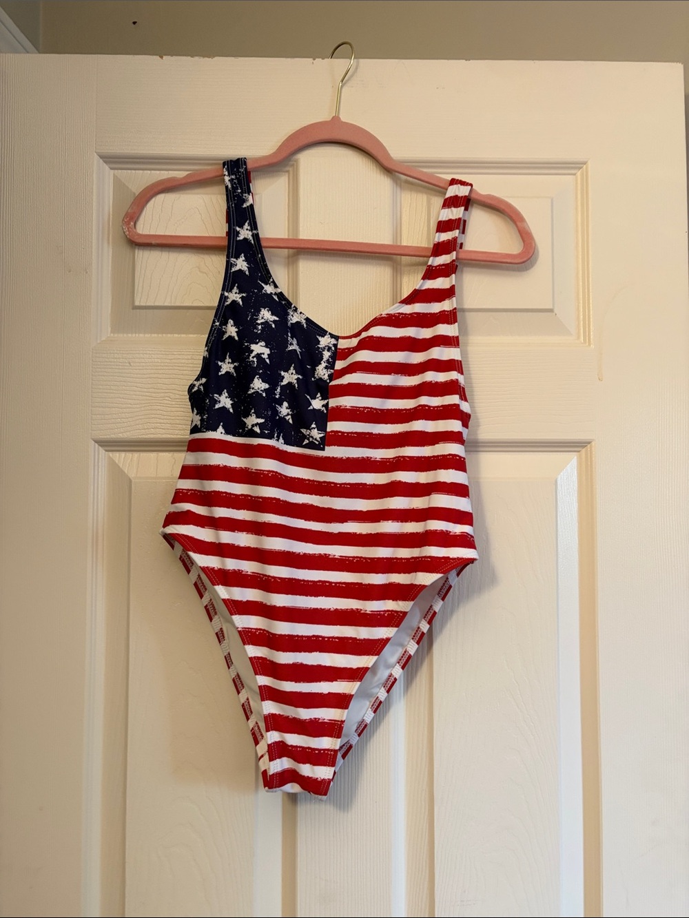 Xhilaration Red White Blue Stars & Stripes One-Piece Swimsuit